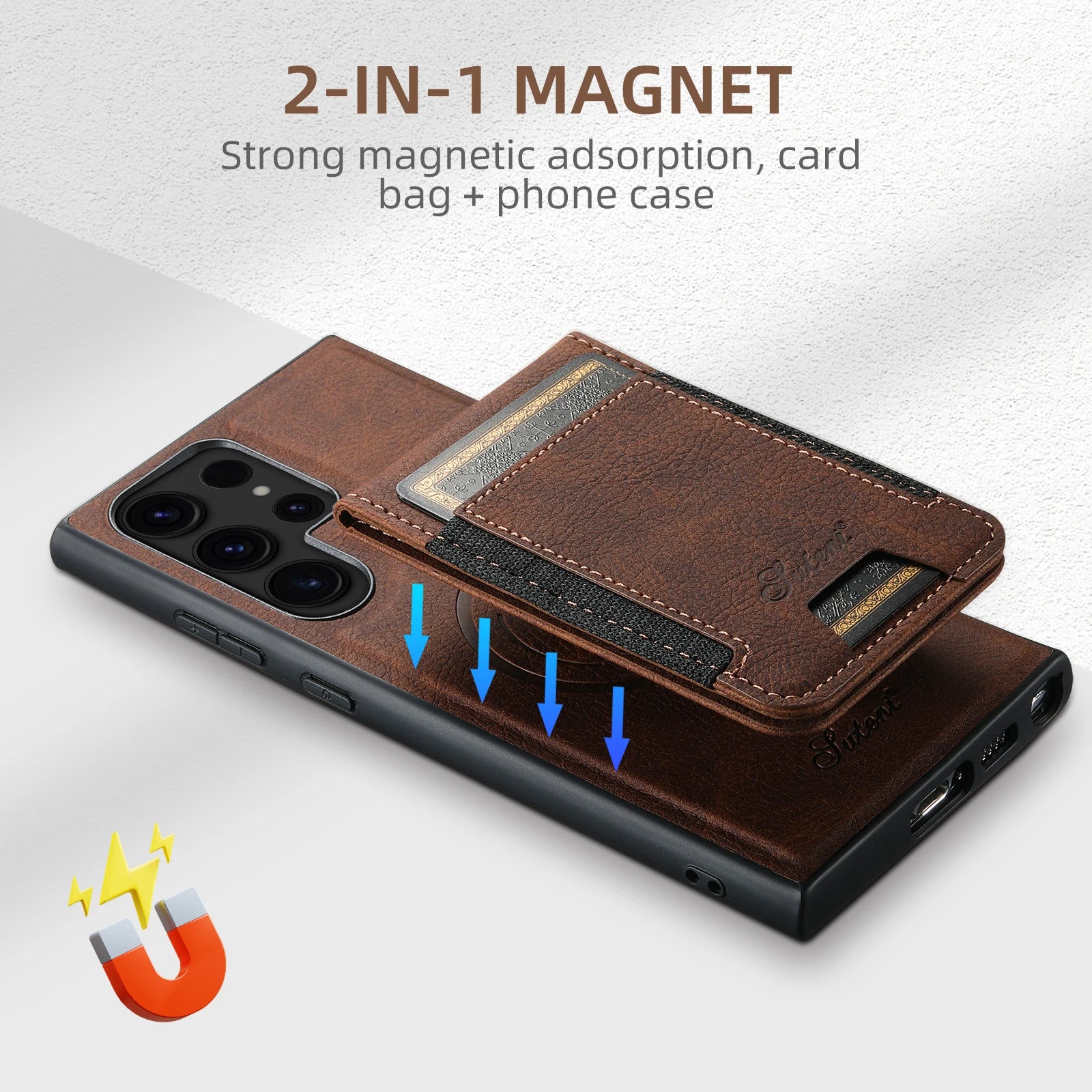 Leather Wallet Phone Case with Card Holder - CaseifyTrend