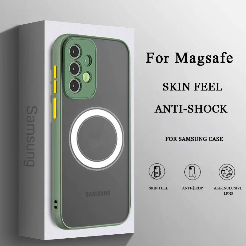 Magnetic Matte Protective Phone Case for Samsung Galaxy