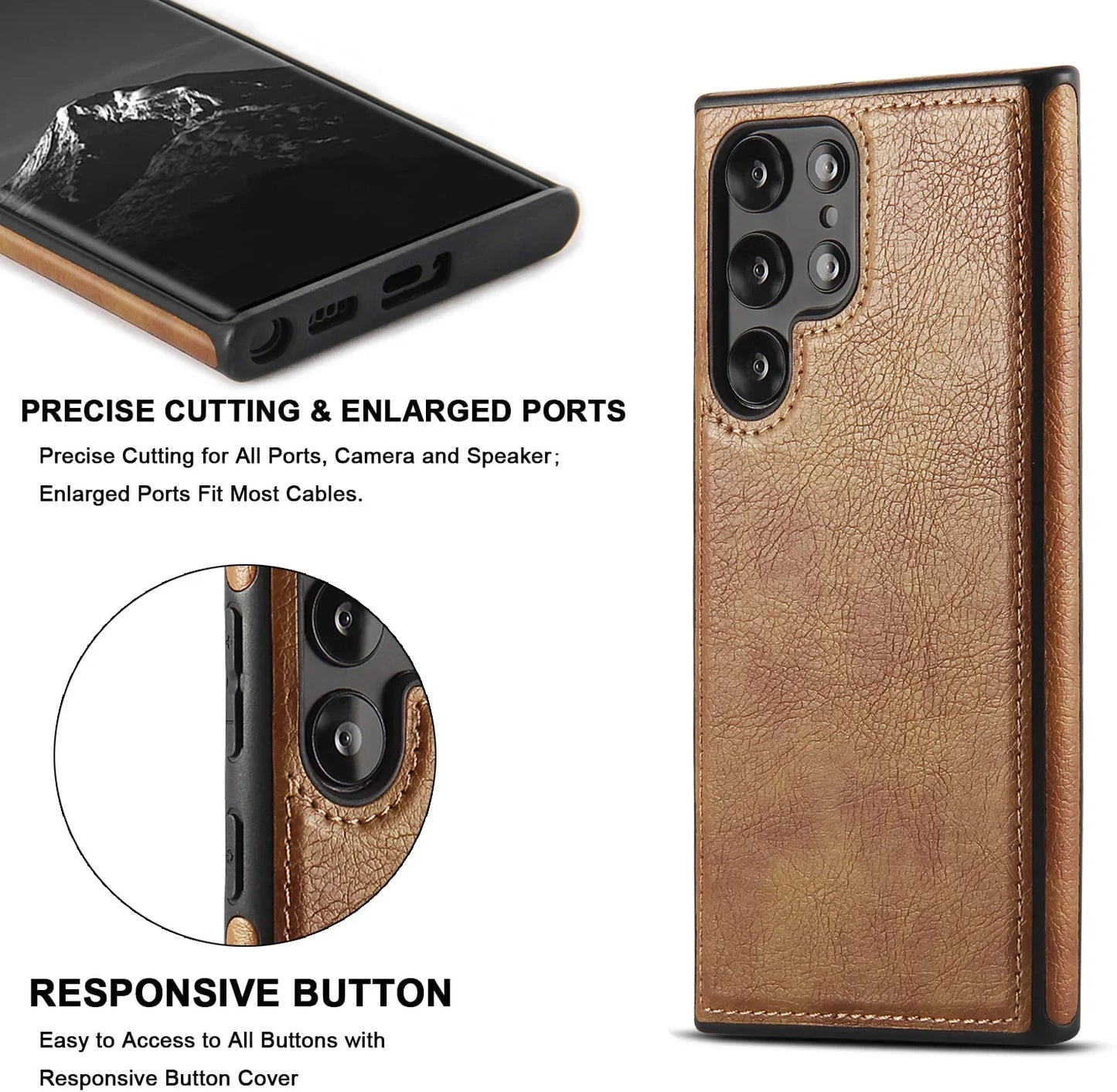 PU Leather Business Case for Samsung Galaxy - CaseifyTrend