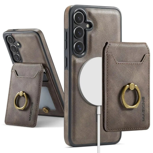 Magnetic Leather Phone Case with Card Holder for Samsung
