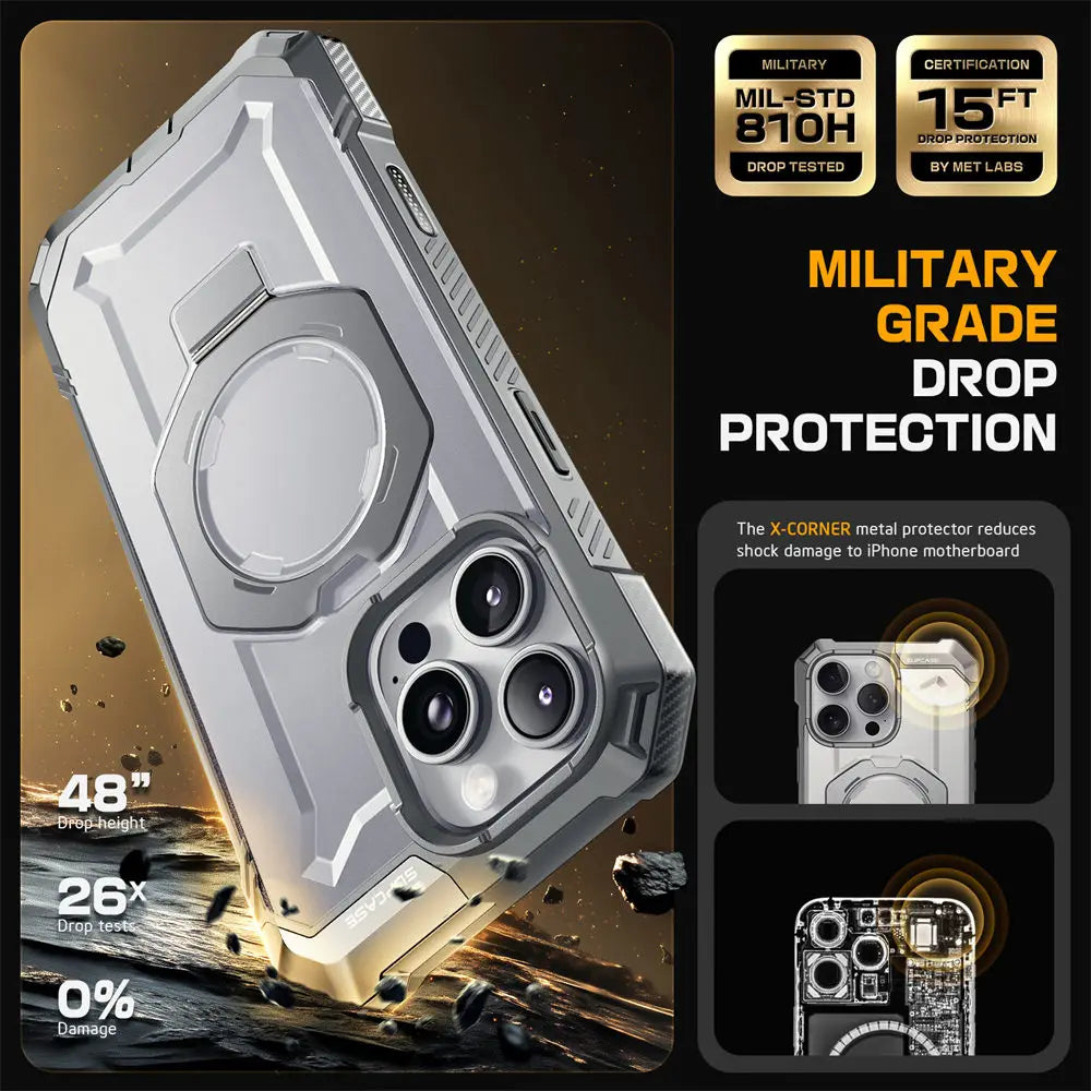 Rugged MagSafe iPhone Case with Camera Capture Button