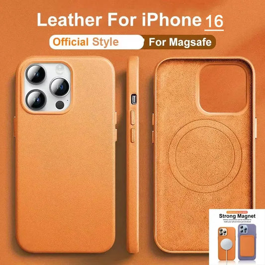 Official MagSafe Leather Case for iPhone