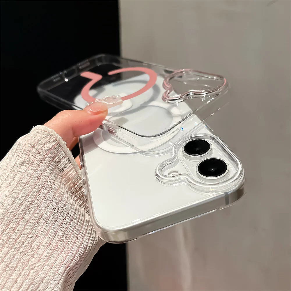 Magsafe Transparent Hard Case for iPhone - CaseifyTrend