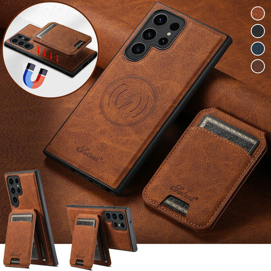 Detachable 2-in-1 Leather Wallet Case for Samsung