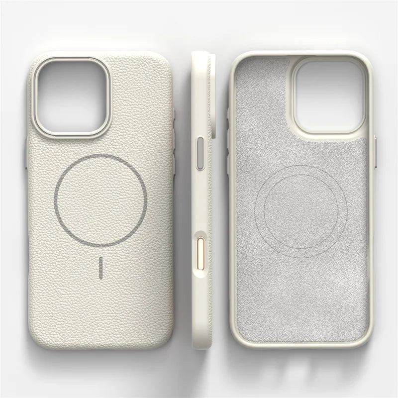 Ultrathin MagSafe iPhone Case with Lichee Texture