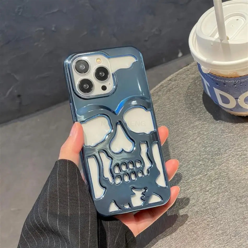 Luxury Skeleton Skull Case for iPhone - CaseifyTrend