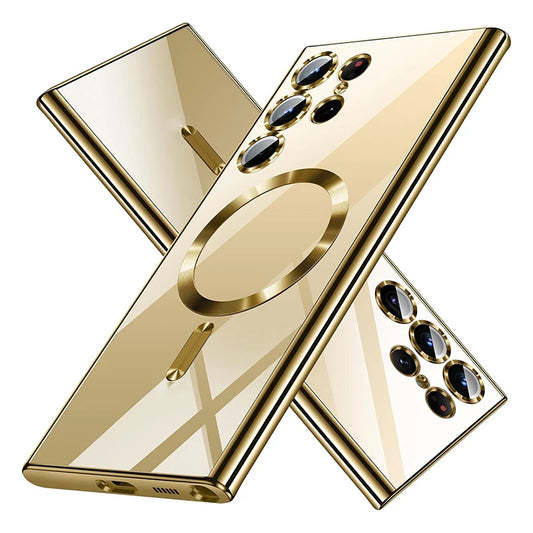 Electroplate Magnetic Case for MagSafe for Samsung Galaxy