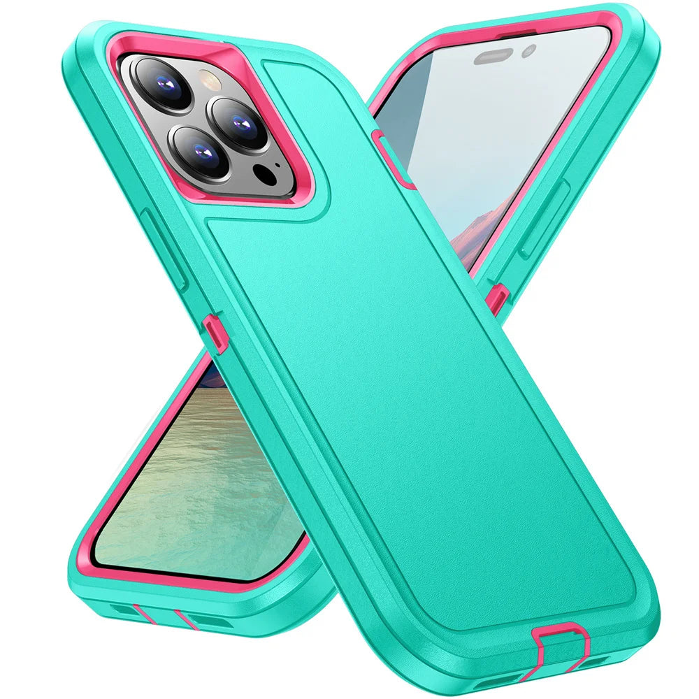 Rugged Shockproof Full Cover Case for iPhone Heavy Duty Protection