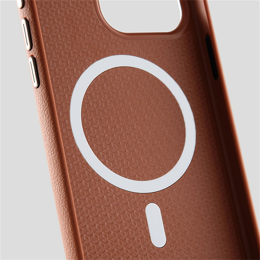 Luxury PU Leather Magnetic Case for iPhone