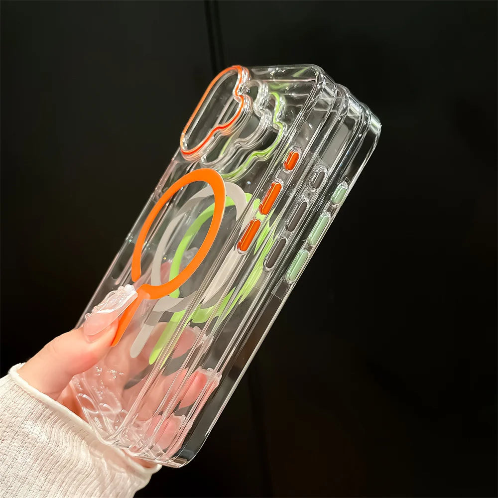 Magsafe Transparent Hard Case for iPhone - CaseifyTrend