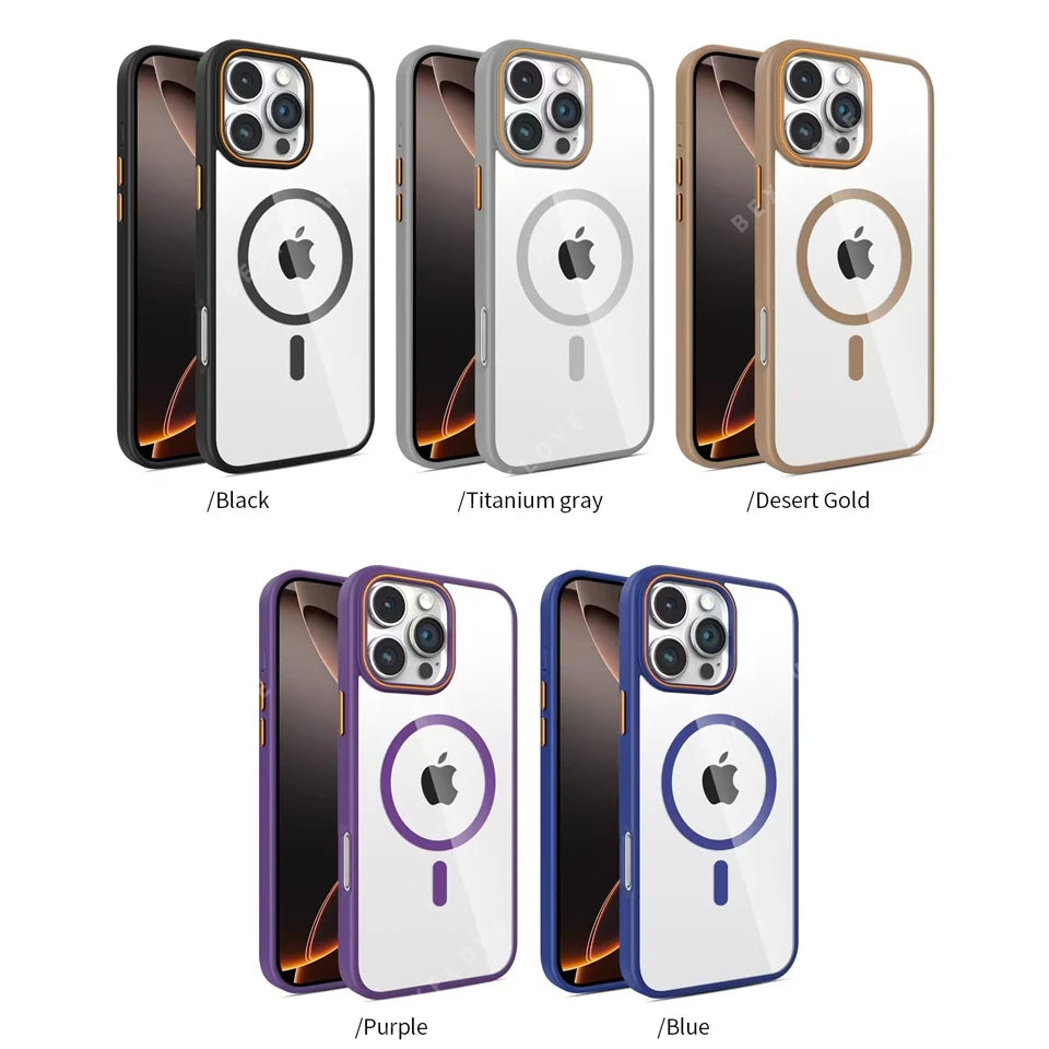 Clear Magnetic Phone Case for iPhone