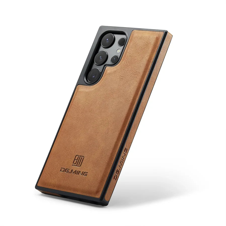 Strong Magnetic Leather Case for Samsung Galaxy
