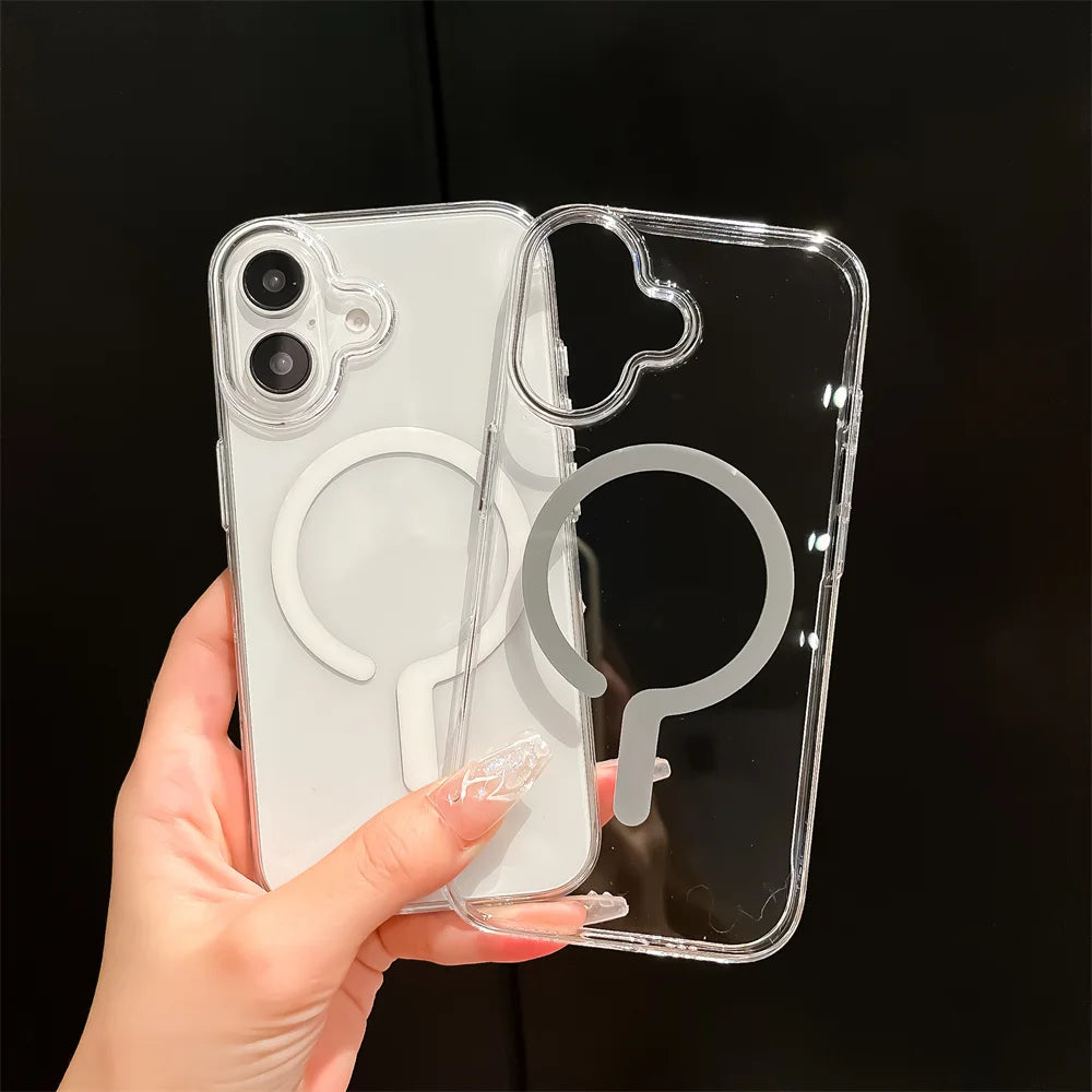 Magsafe Transparent Hard Case for iPhone - CaseifyTrend