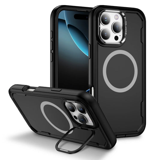 MagSafe Shockproof Leather Case for iPhone with Camera Guard