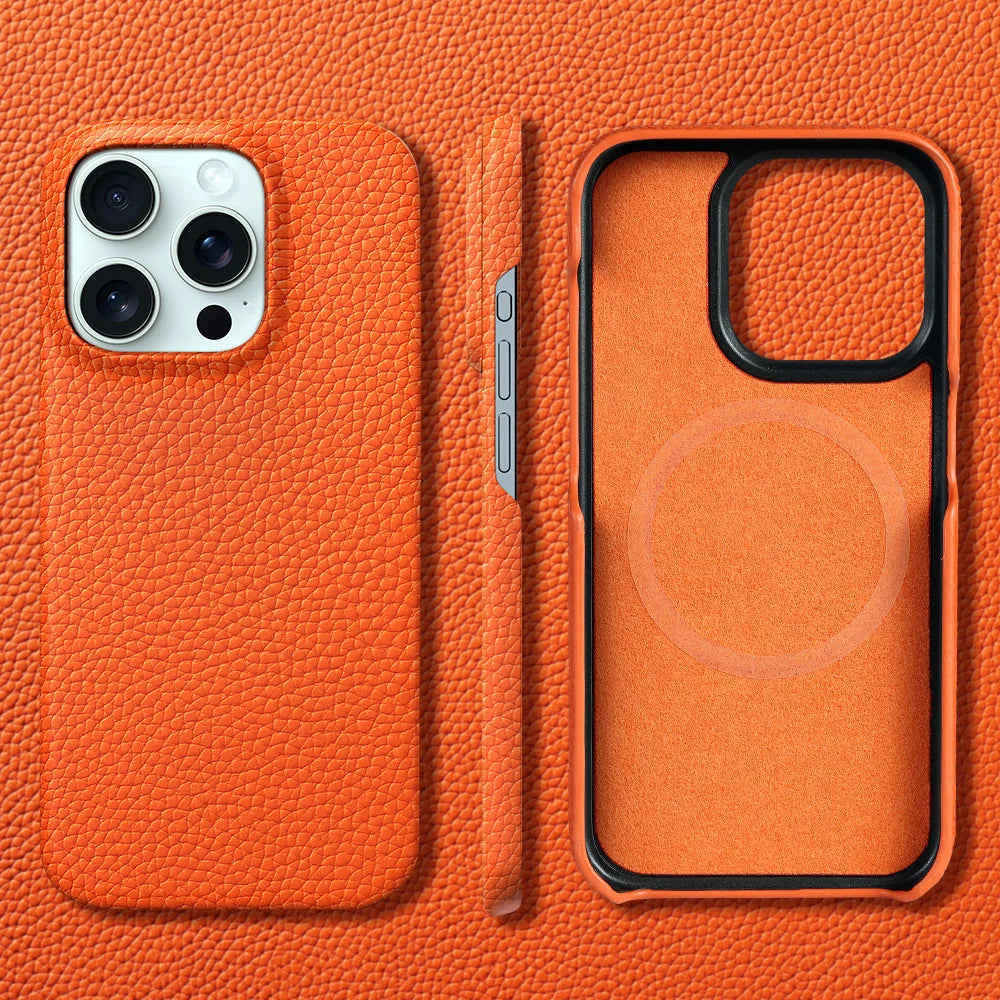Magsafe Cowhide Leather Case for iPhone