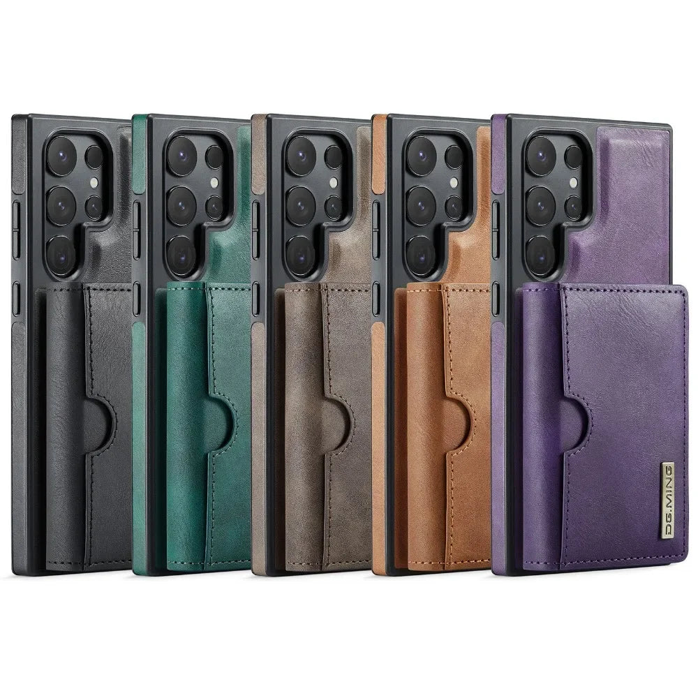 Detachable Magnetic Wallet Case with RFID for Samsung Galaxy