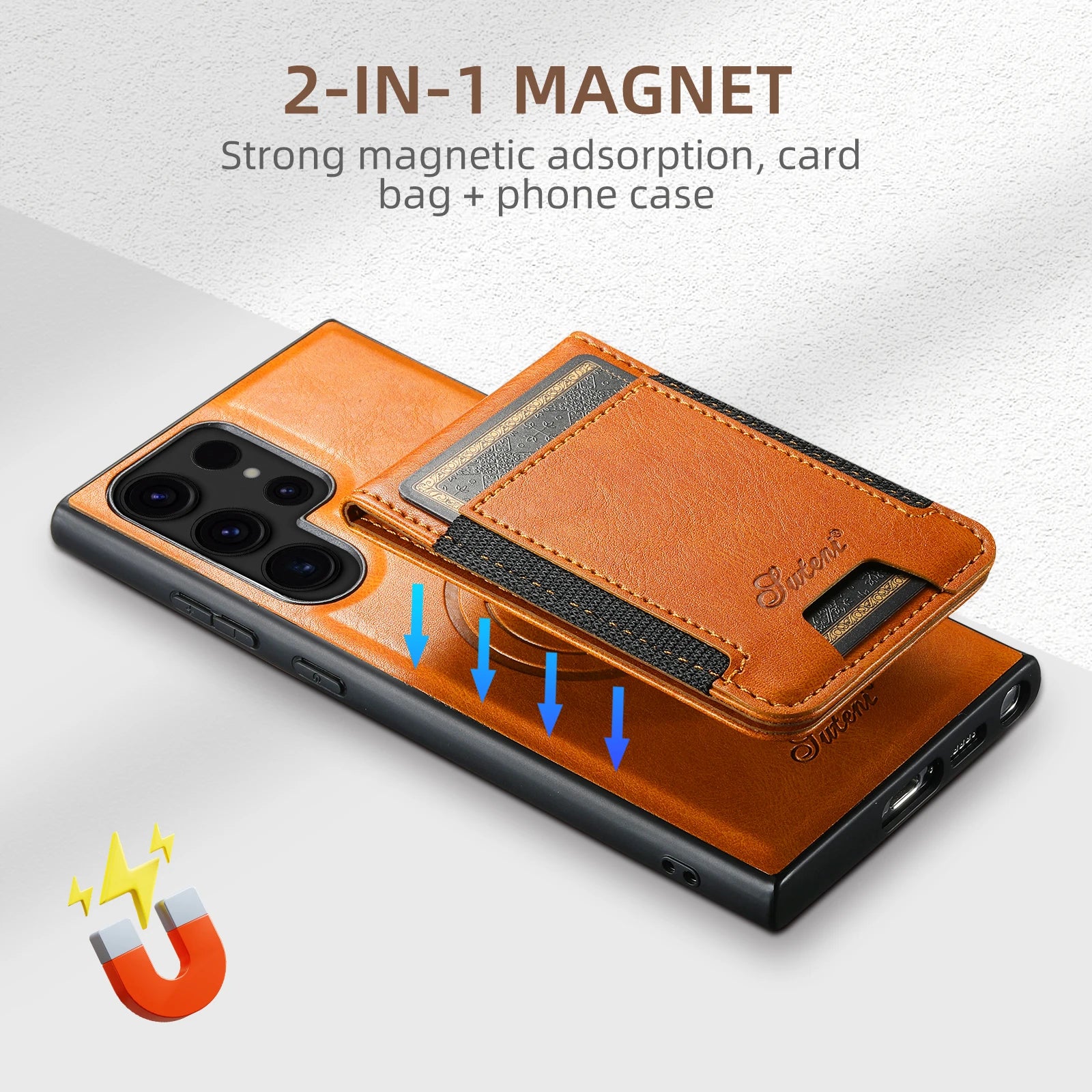 Leather Wallet Phone Case with Card Holder - CaseifyTrend