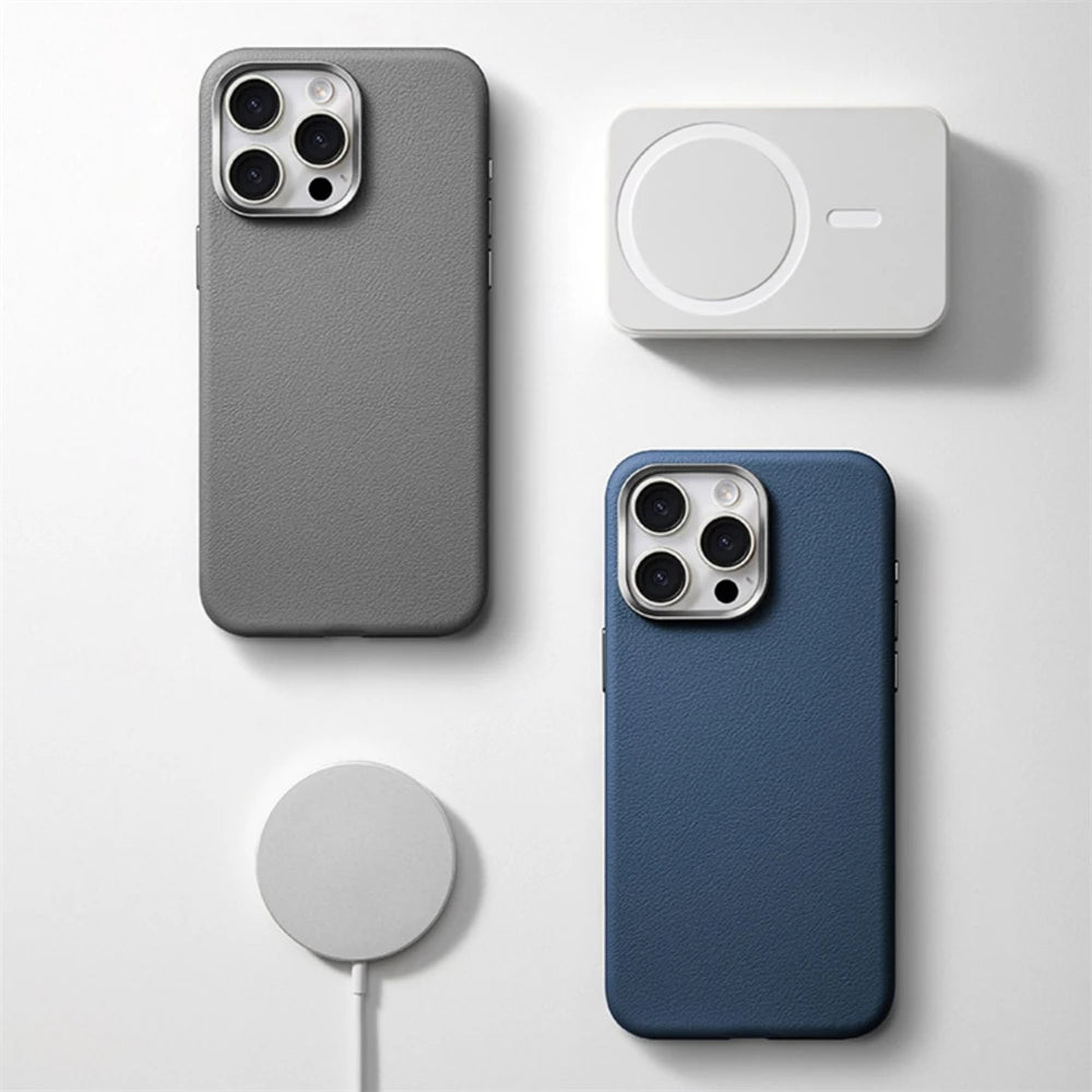 Luxury PU Leather Magnetic Case for iPhone