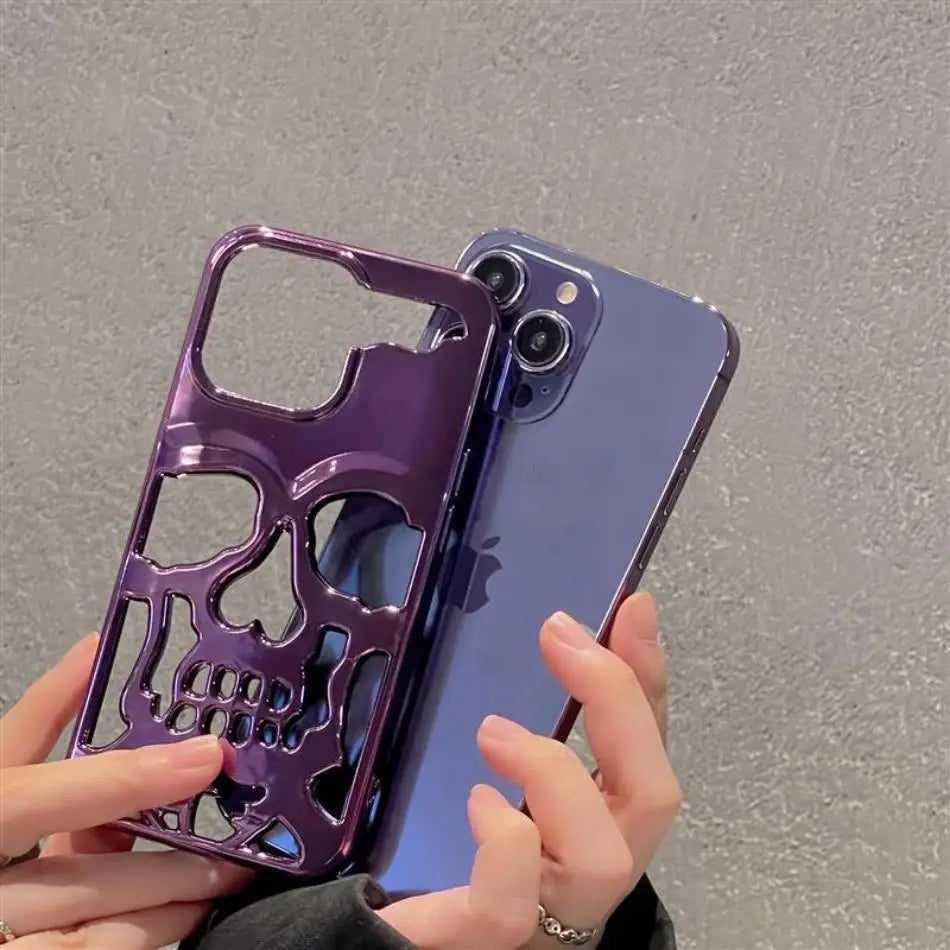 Luxury Skeleton Skull Case for iPhone - CaseifyTrend