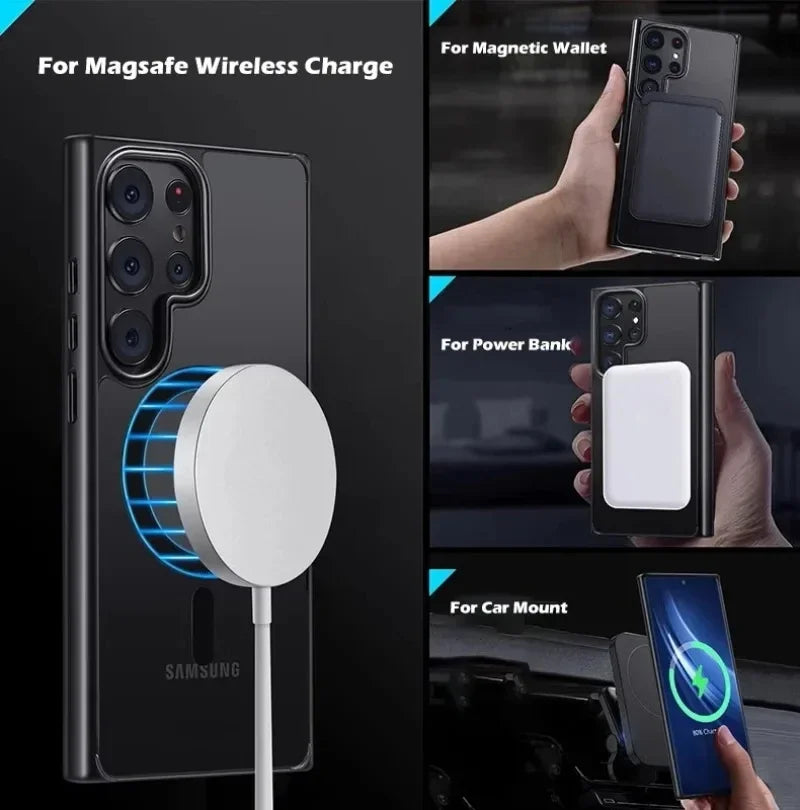 Matte Magnetic Translucent Case for Samsung - CaseifyTrend