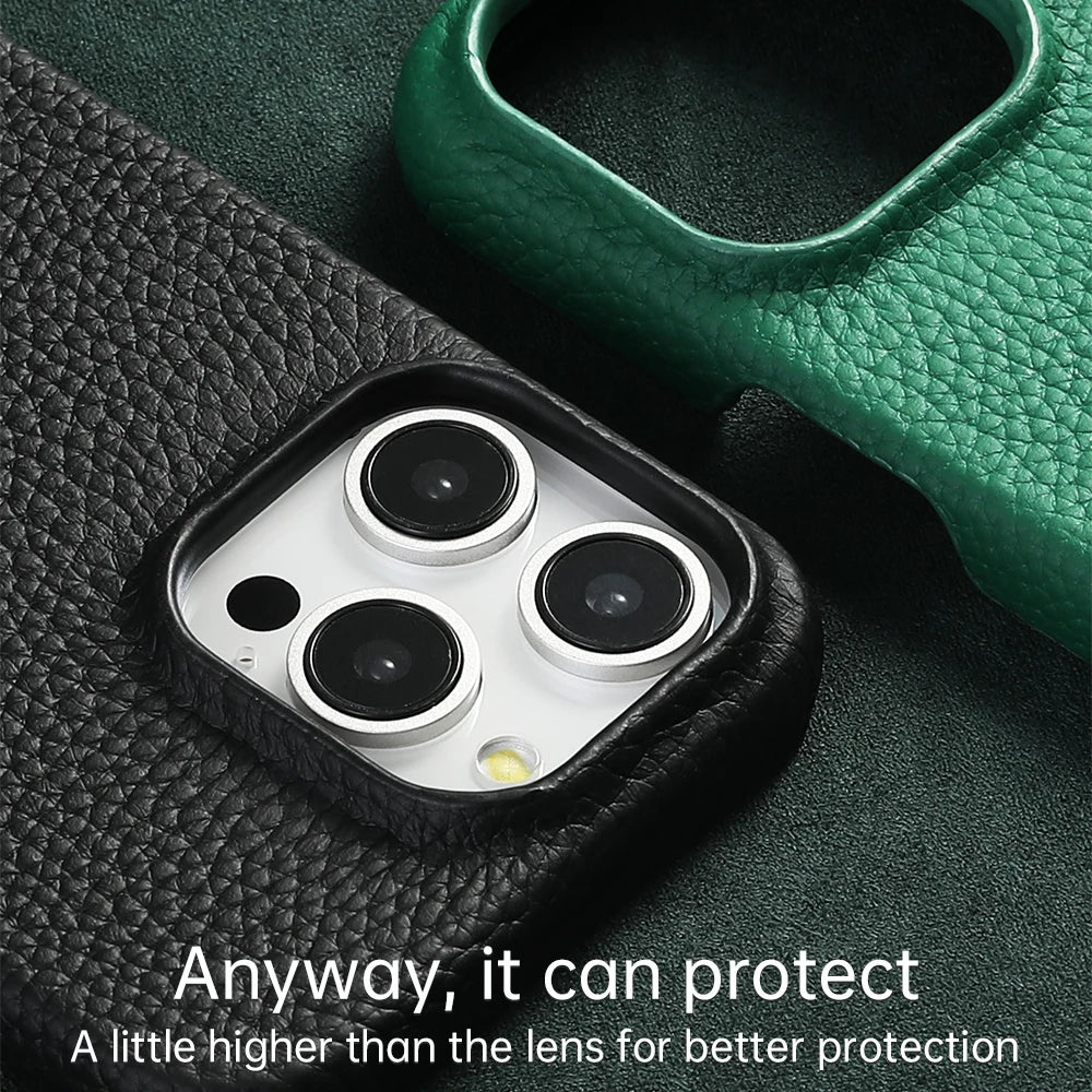 Magsafe Cowhide Leather Case for iPhone