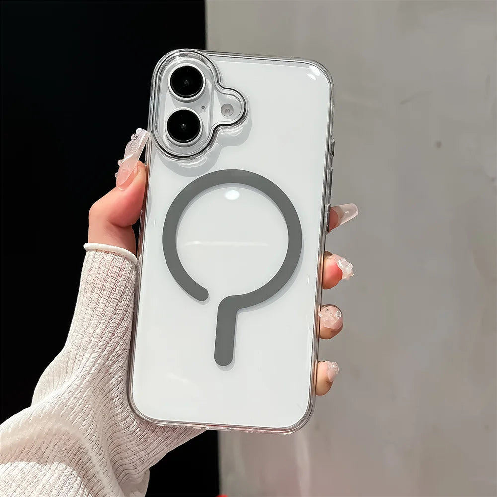 Magsafe Transparent Hard Case for iPhone - CaseifyTrend