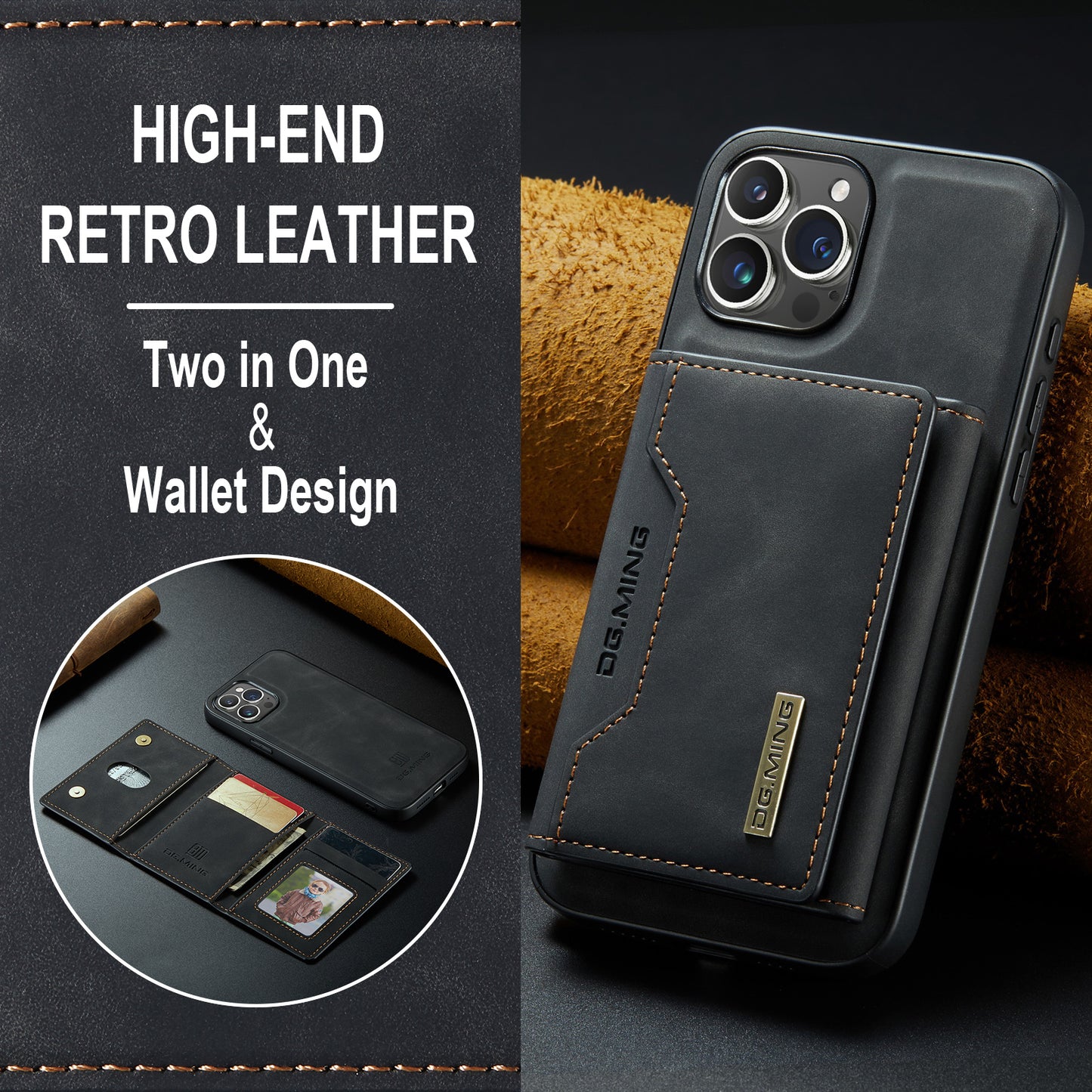 2-in-1 Detachable Wallet Case for iPhone