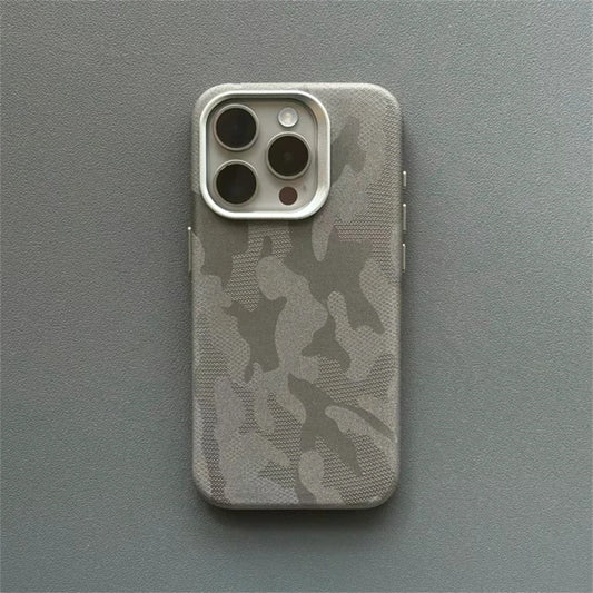 Luxury Camouflage Leather Shockproof Case for iPhone