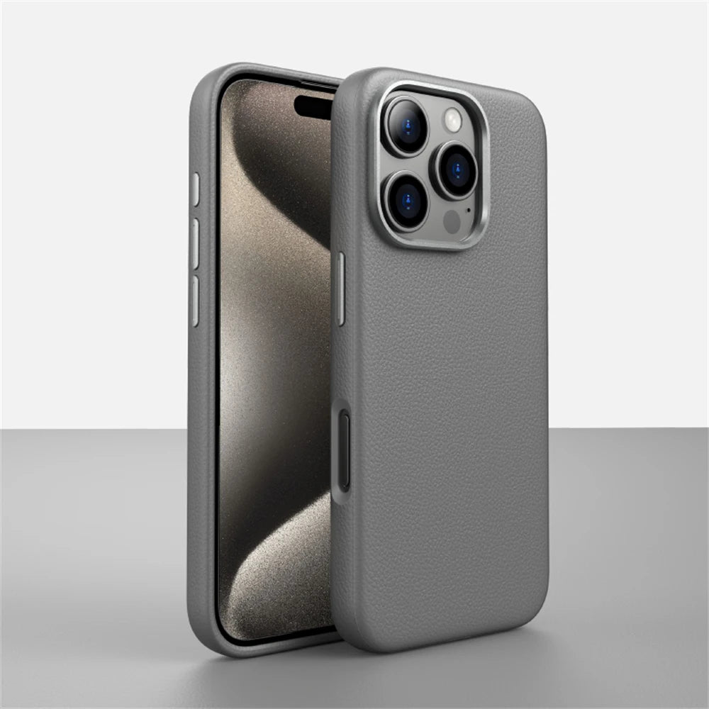 Luxury PU Leather Magnetic Case for iPhone