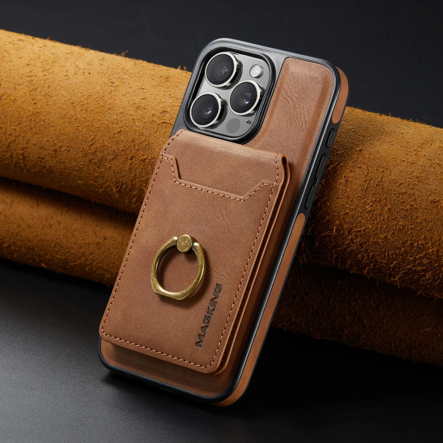 2-in-1 Detachable Leather Wallet Case for iPhone