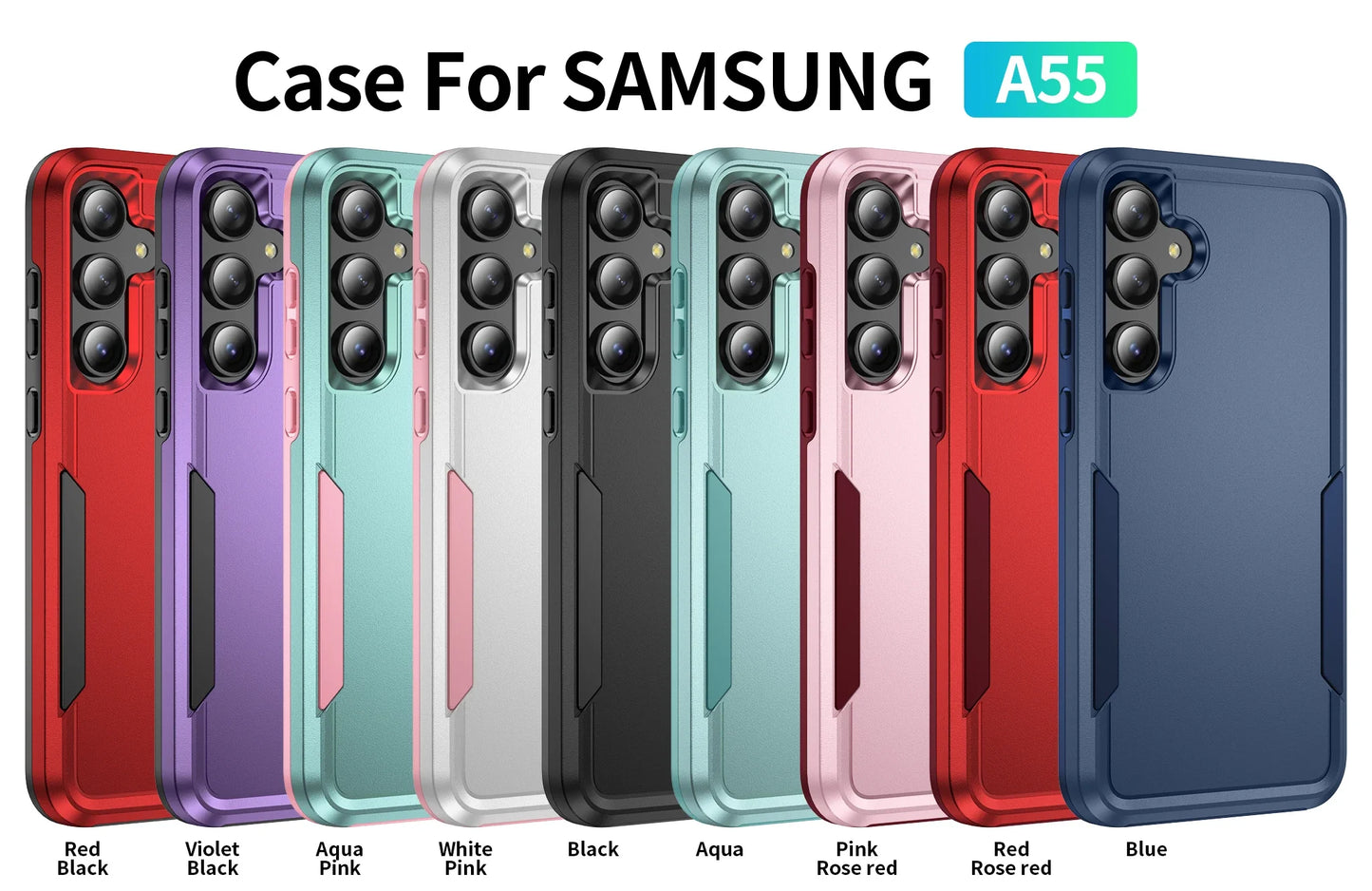 Heavy Duty Rugged Shockproof Case for Samsung - CaseifyTrend