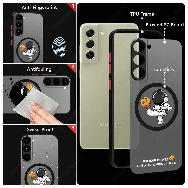 Magnetic Magsafe Astronaut Case for Samsung Galaxy