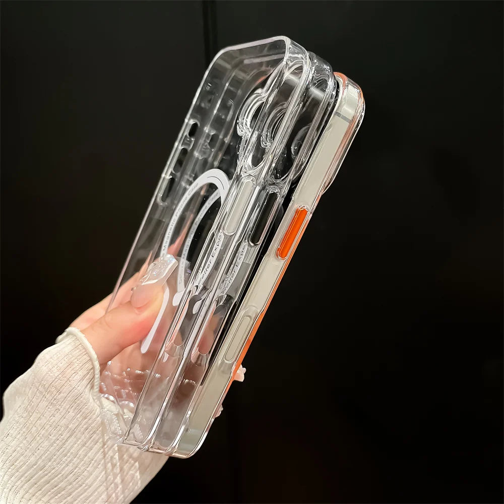 Magsafe Transparent Hard Case for iPhone - CaseifyTrend