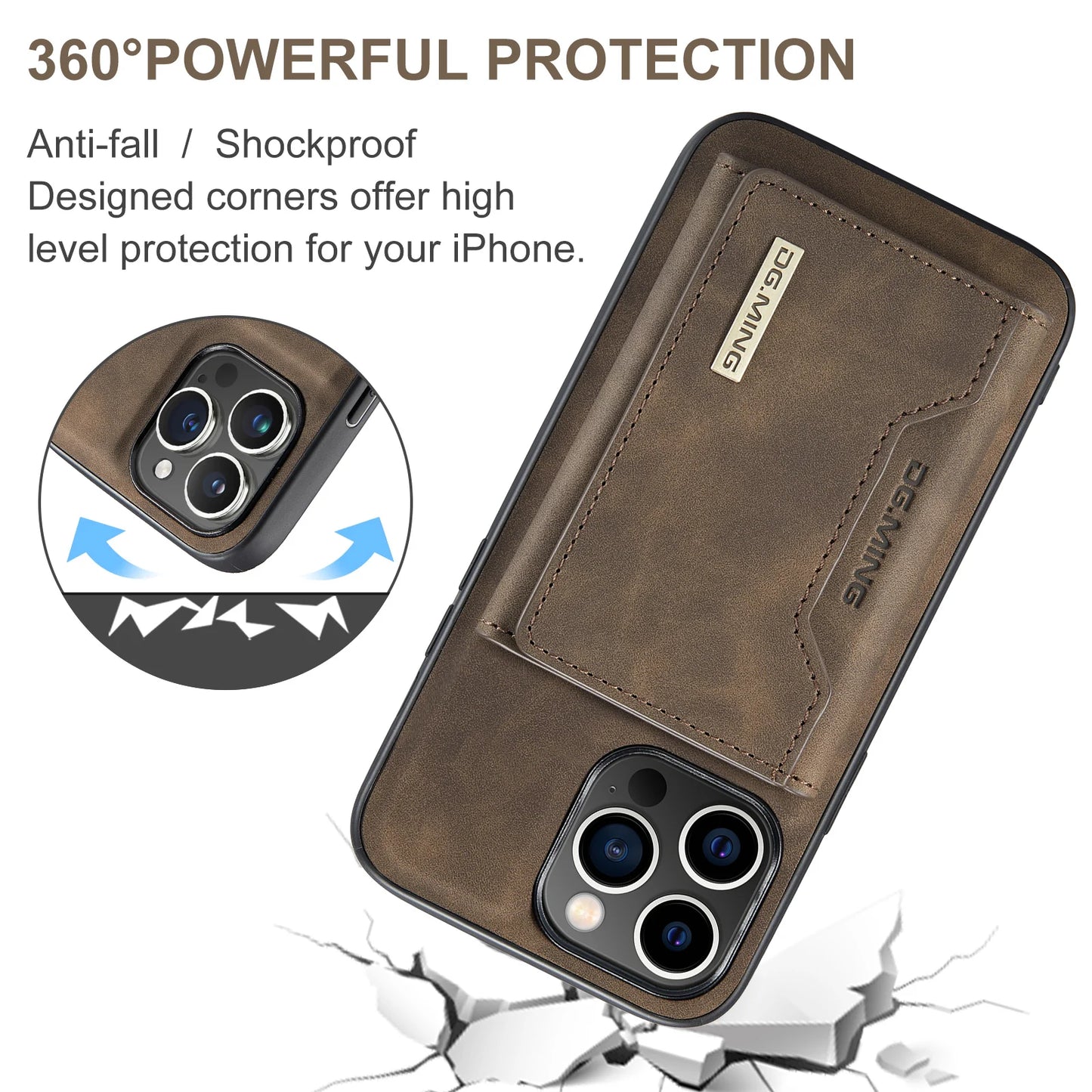 2-in-1 Detachable Wallet Case for iPhone