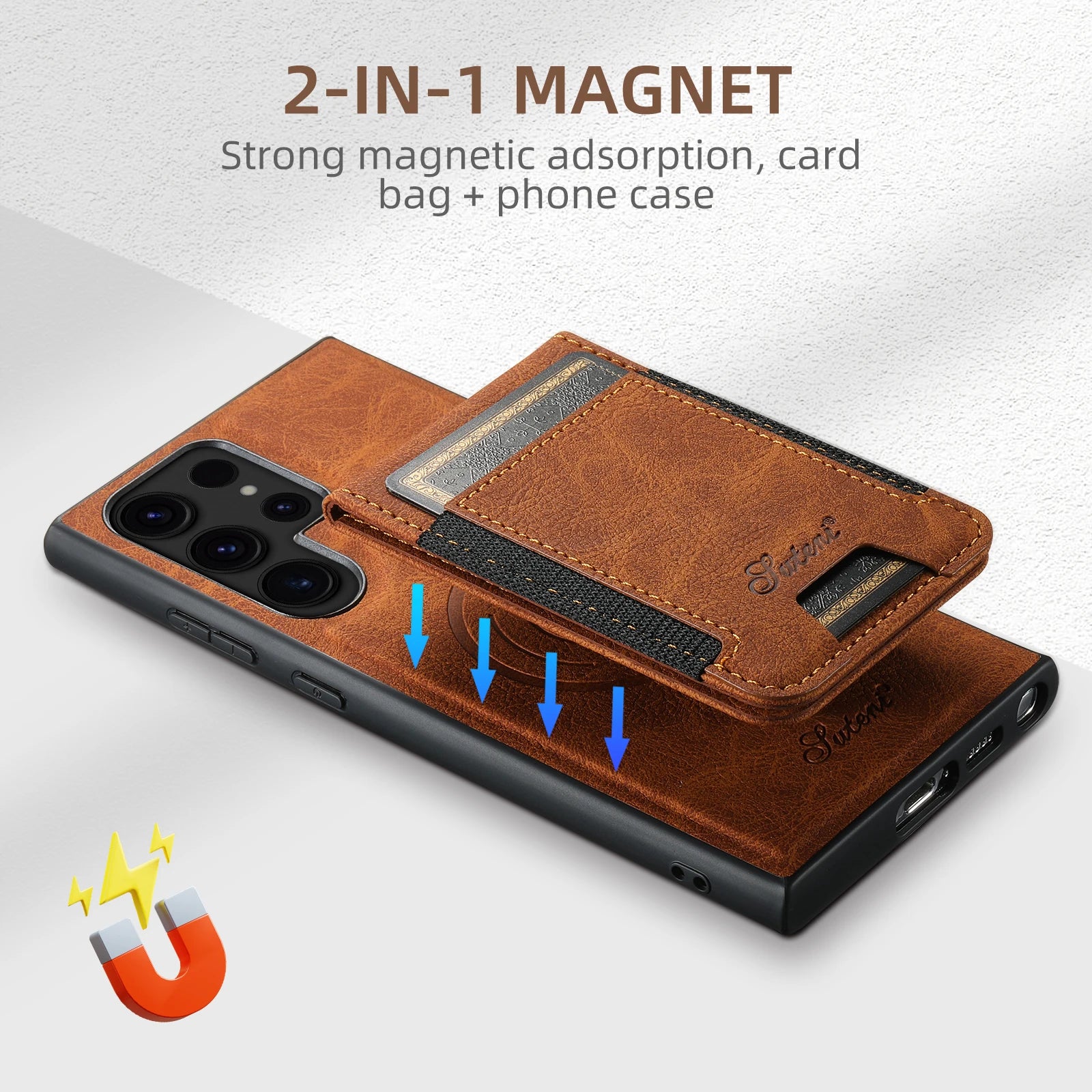 Leather Wallet Phone Case with Card Holder - CaseifyTrend