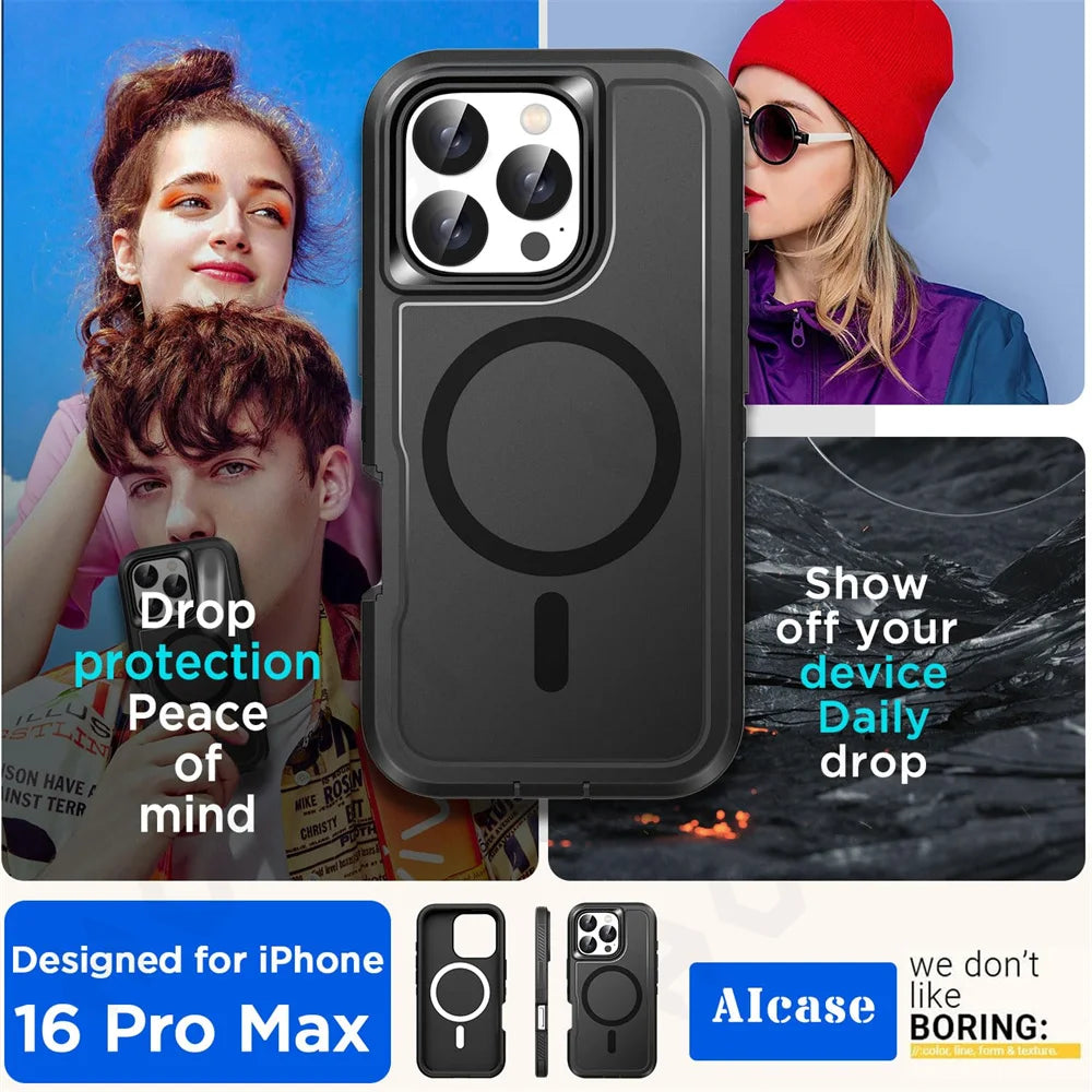 Heavy Duty Kickstand Case for iPhone