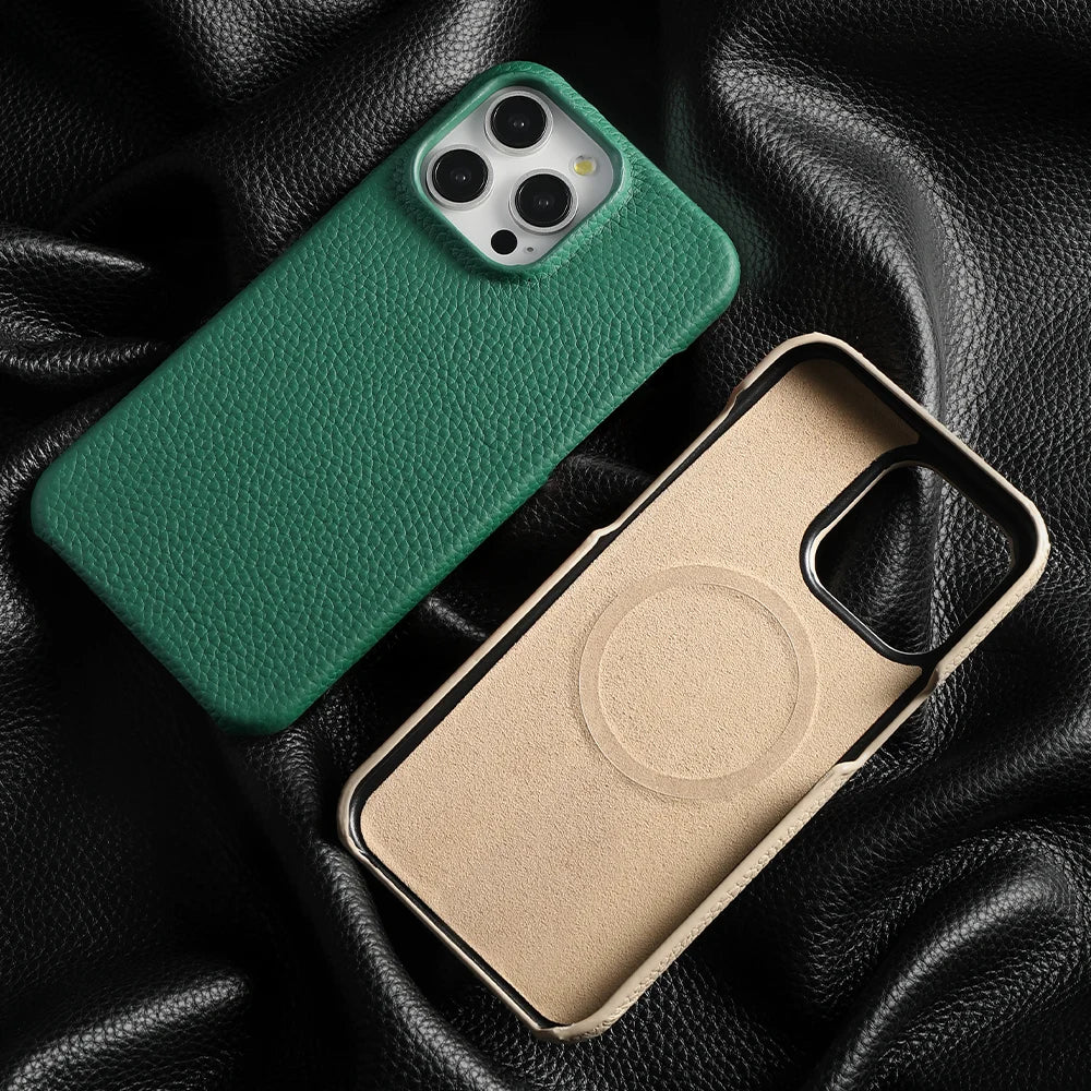 Magsafe Cowhide Leather Case for iPhone