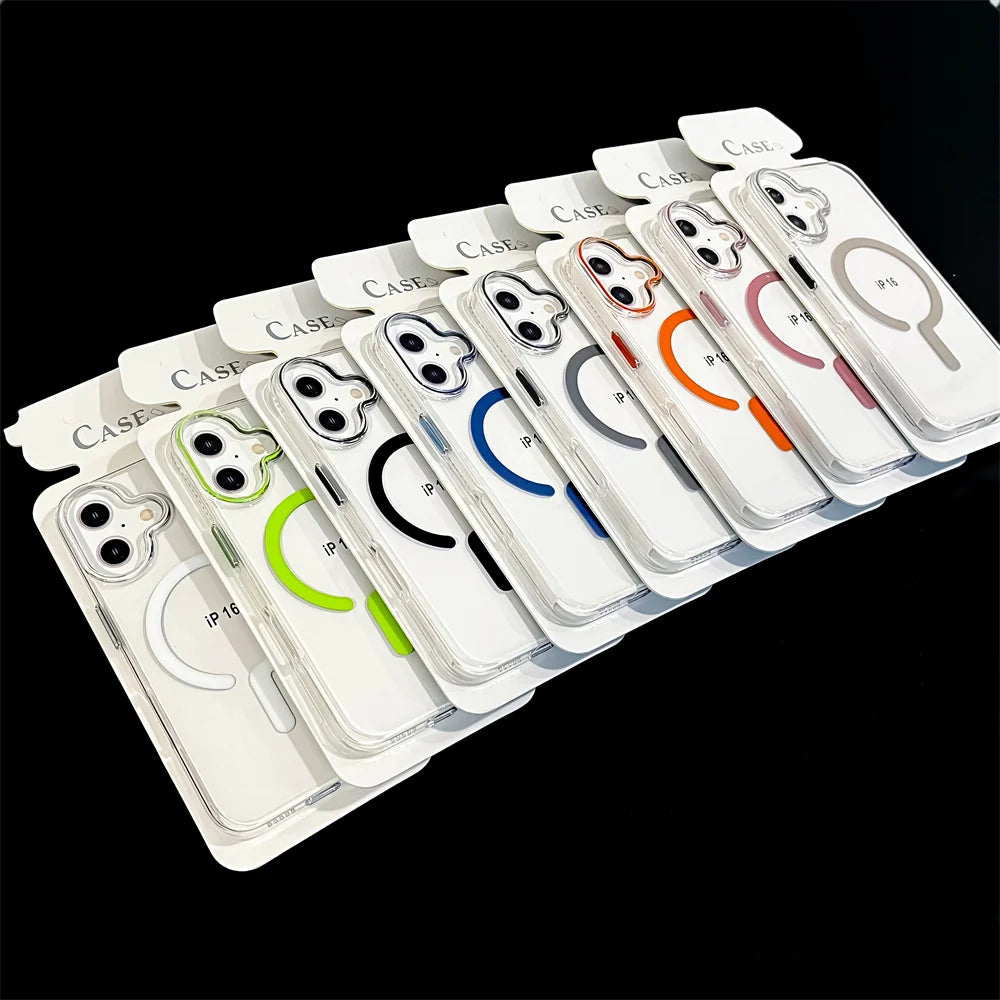 Magsafe Transparent Hard Case for iPhone - CaseifyTrend