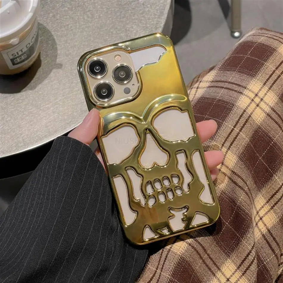 Luxury Skeleton Skull Case for iPhone - CaseifyTrend