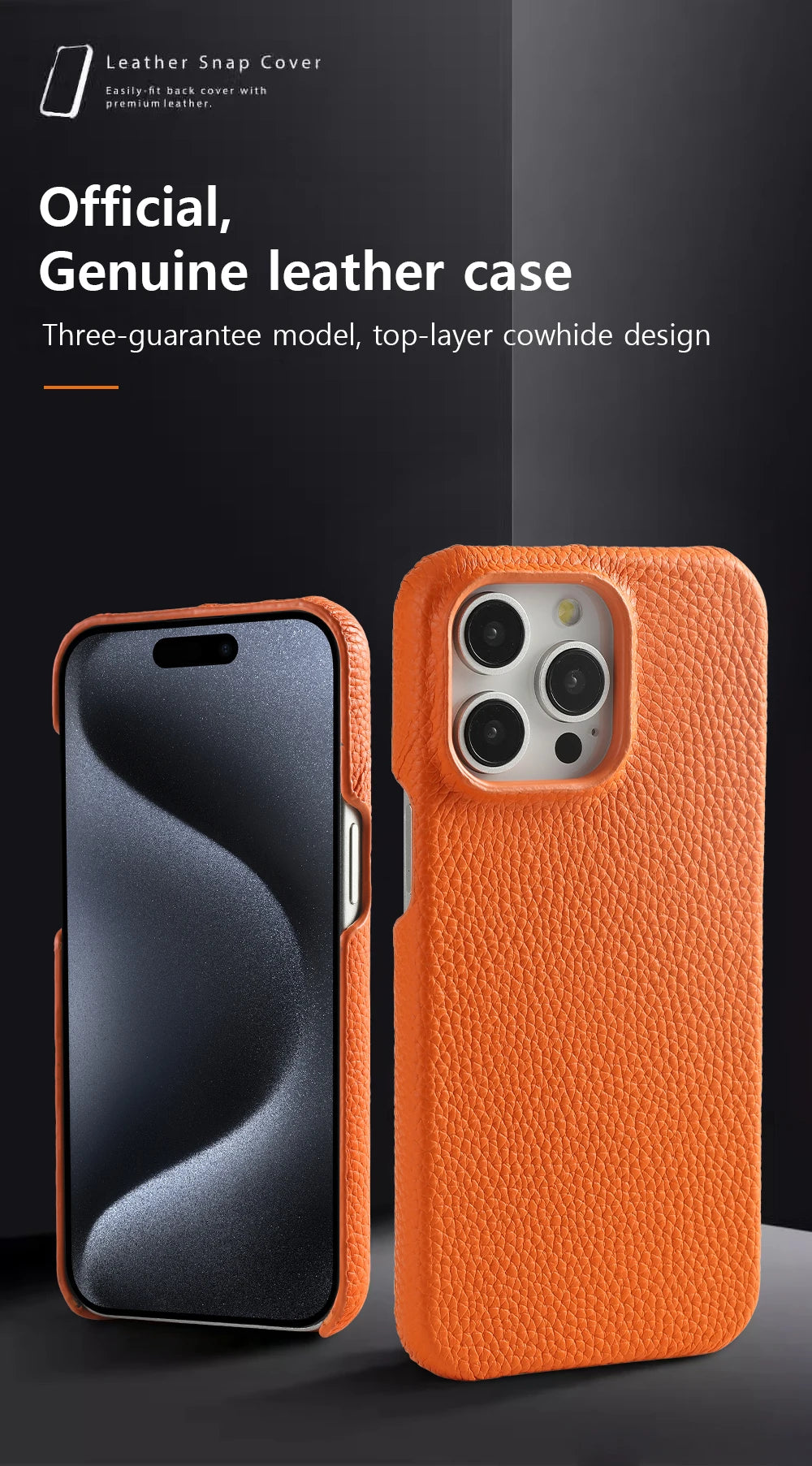 Magsafe Cowhide Leather Case for iPhone