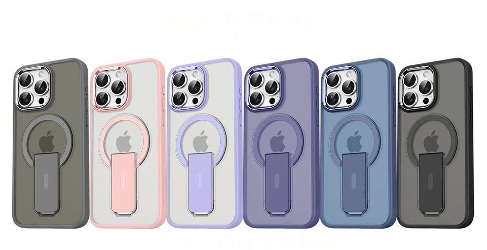 Luxury Magsafe Folding Stand Case for iPhone