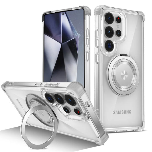Rotating Magnetic Folding Stand Case for Samsung