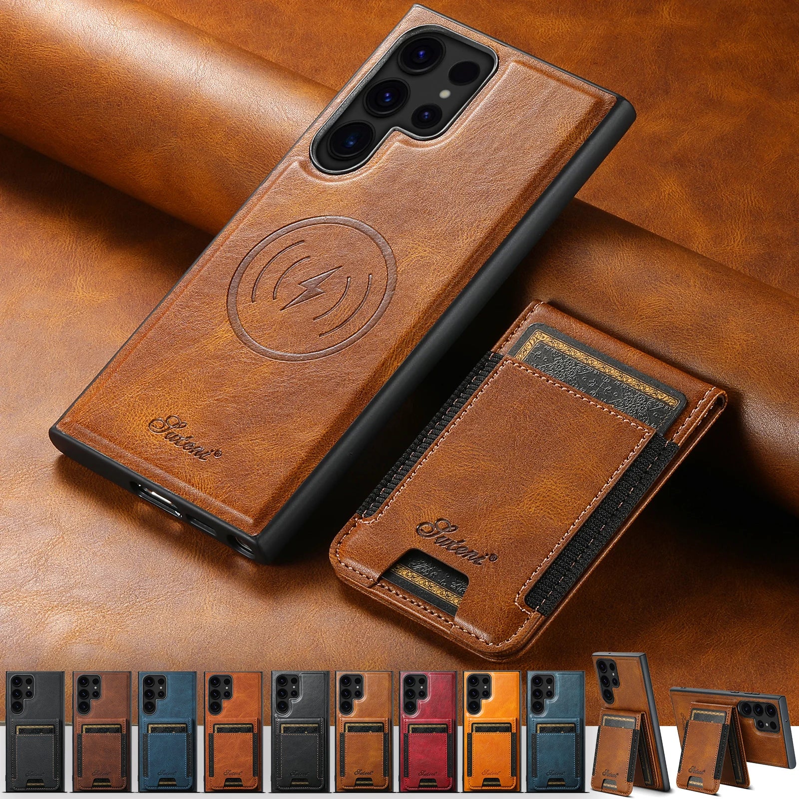 Leather Wallet Phone Case with Card Holder - CaseifyTrend