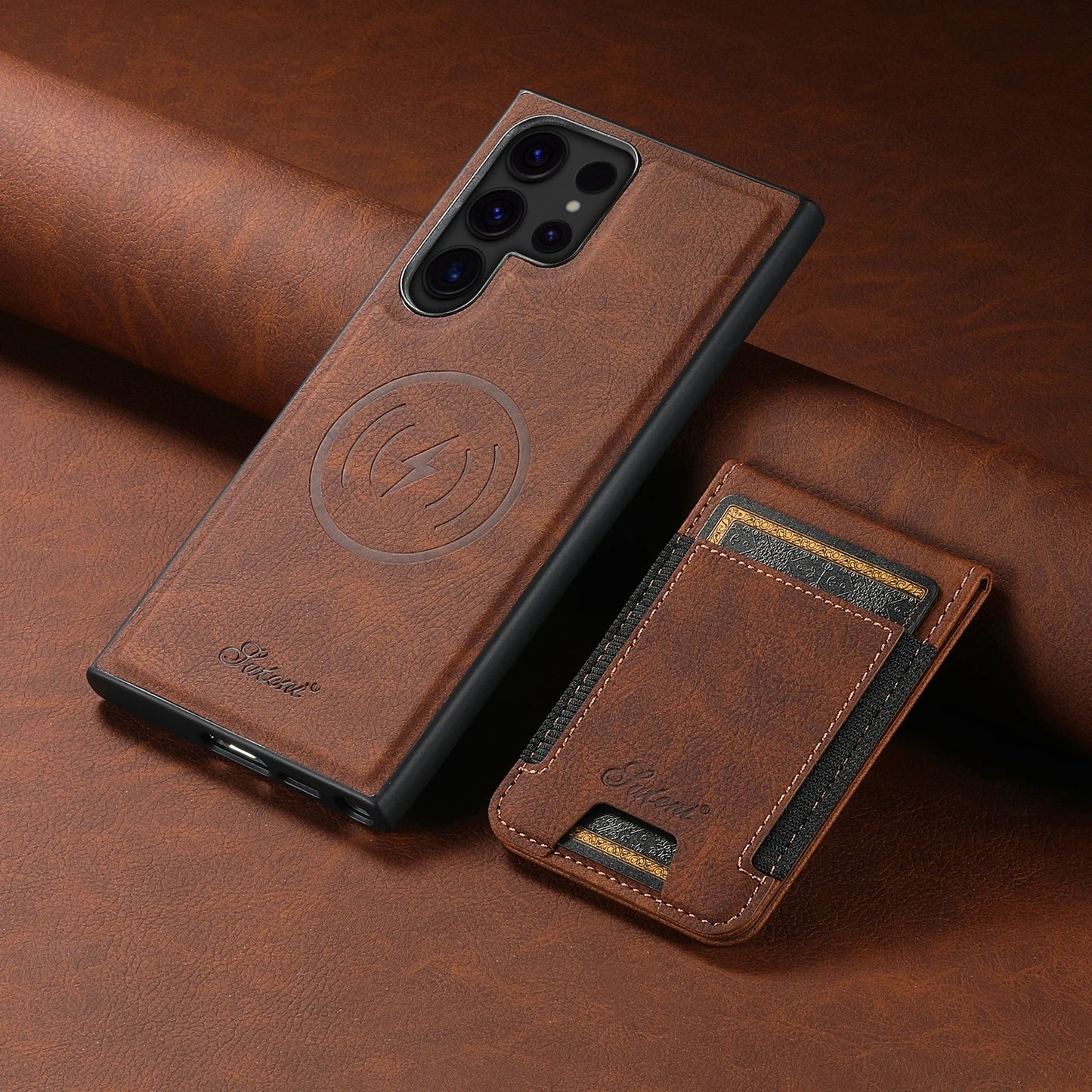 Leather Wallet Phone Case with Card Holder - CaseifyTrend