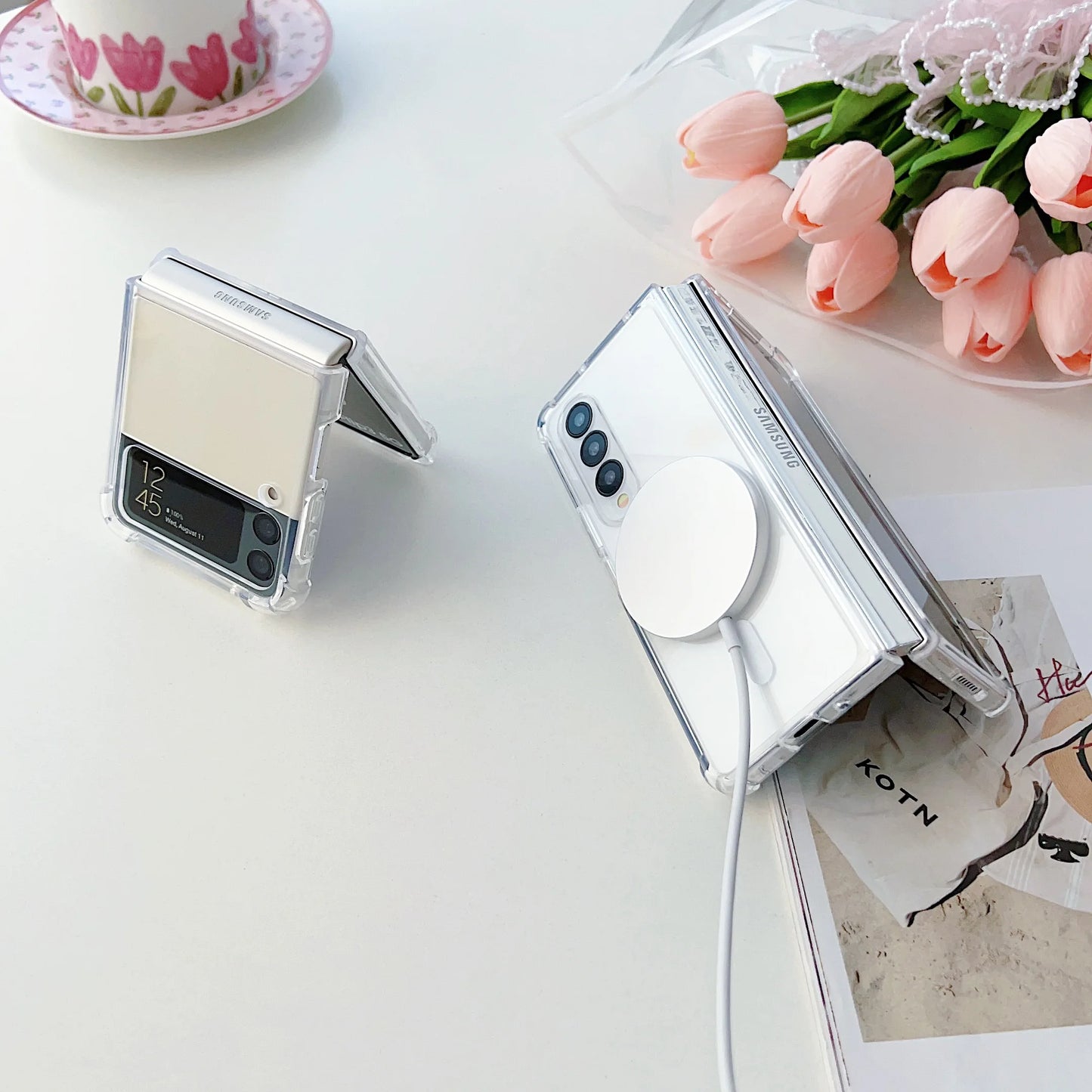 Magsafe Transparent Shockproof Case for Samsung Z Fold