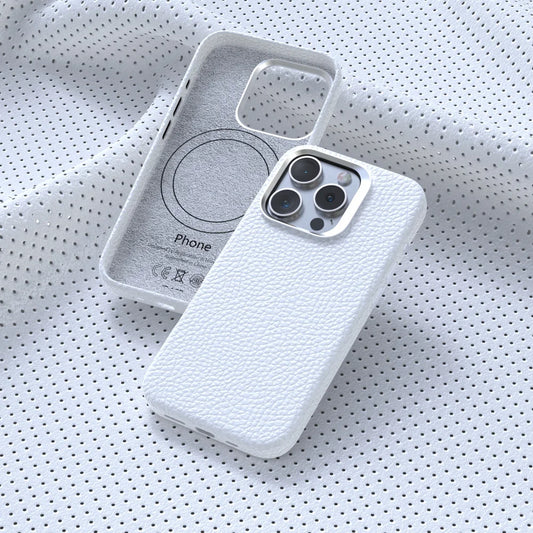 MagSafe Leather Cover with Wireless Charging for iPhone