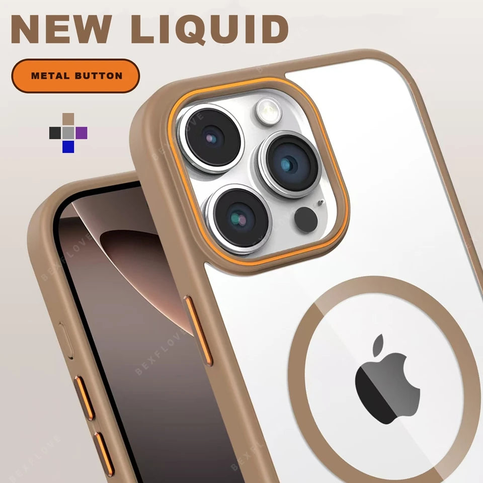 Clear Magnetic Phone Case for iPhone