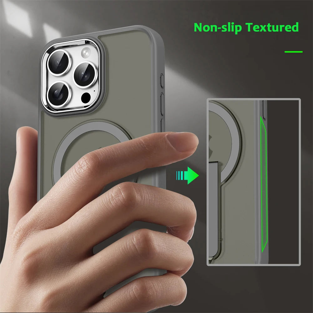 Luxury Magsafe Folding Stand Case for iPhone