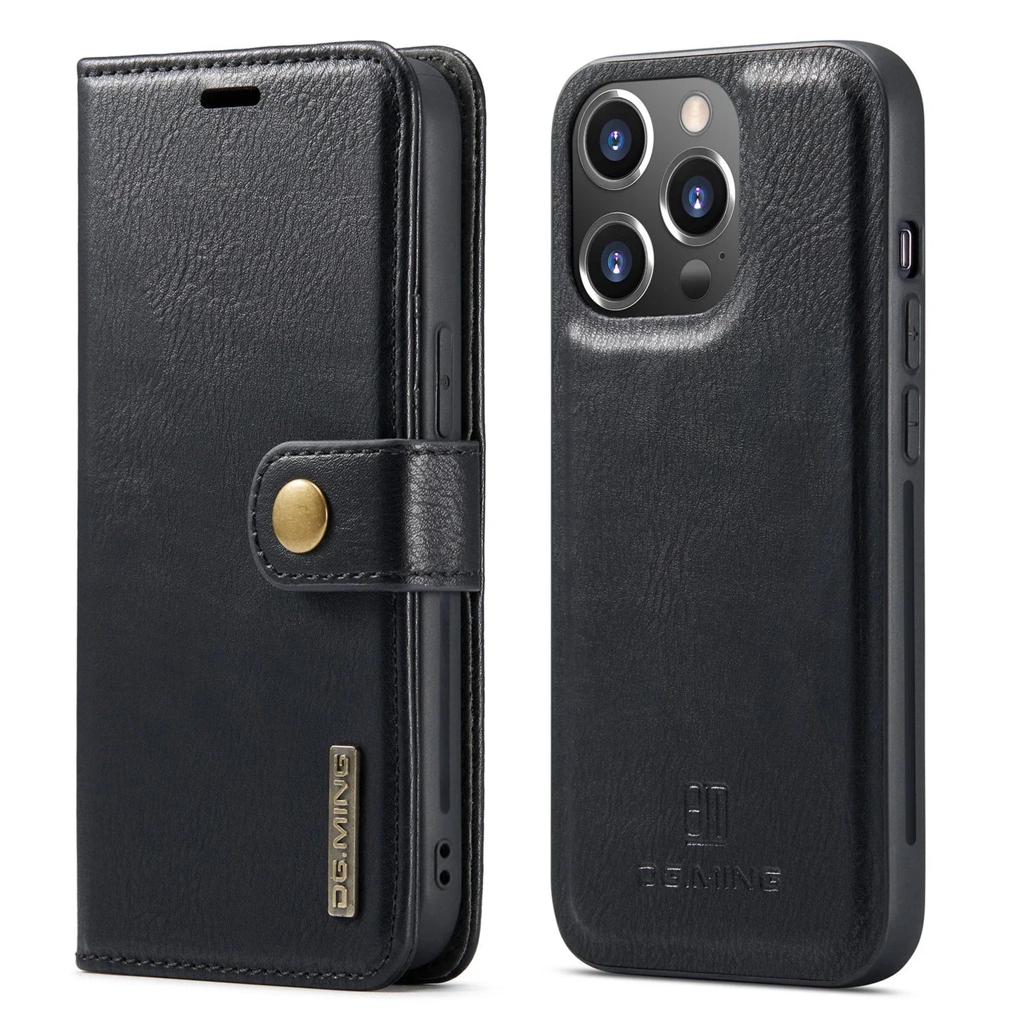 Detachable Magnetic Leather Wallet Case for iPhone