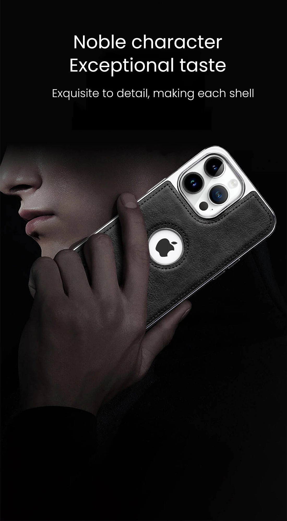 Luxury Leather Kickstand Case for iPhone